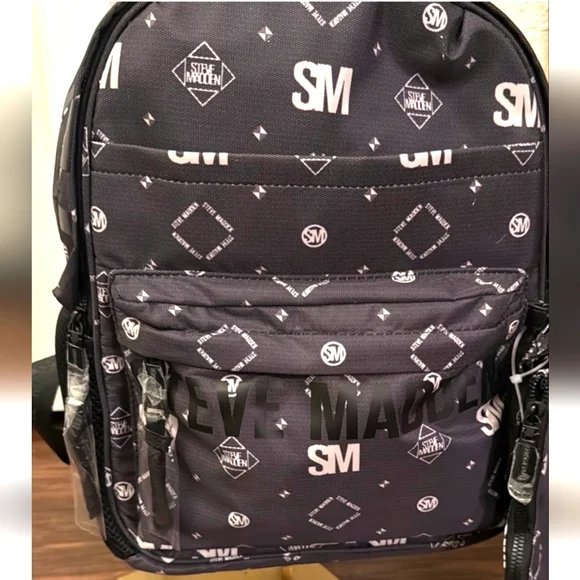 Steve Madden | Bags | Steve Madden Black Monogram Backpack  display picture 2